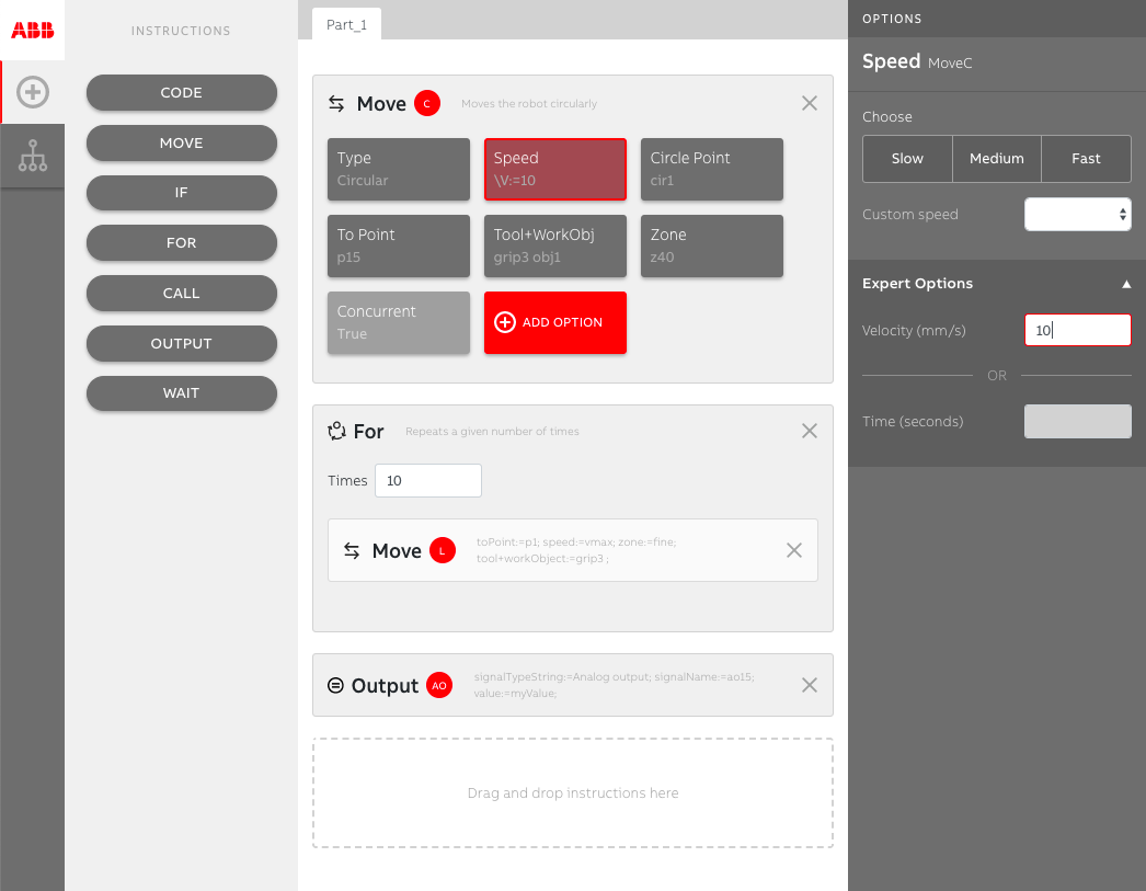 ABB — Move block details